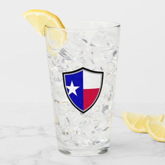 Texas vlag glas (Voorkant ijs)