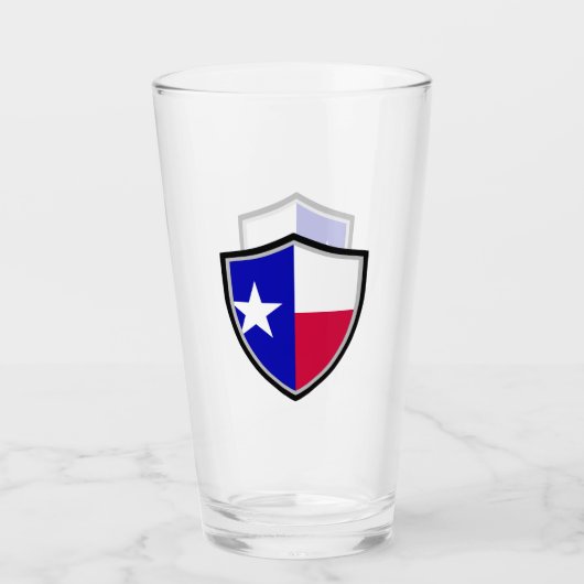 Texas vlag glas (Voorkant)