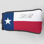 Texas vlag golfafdekking met aangepast monogram golfheadcover (Voorkant)