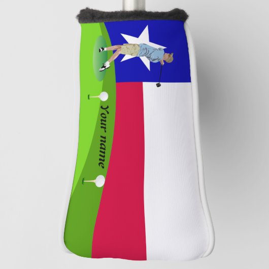 Texas vlag golfheadcover (Draai 90)