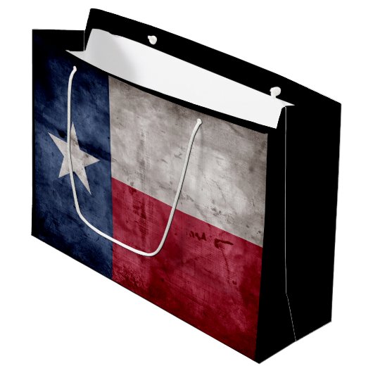Texas-vlag Groot Cadeauzakje (Voorkant Gekanteld)