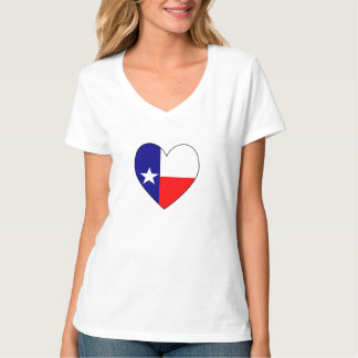 Texas Vlag Hart T-shirt