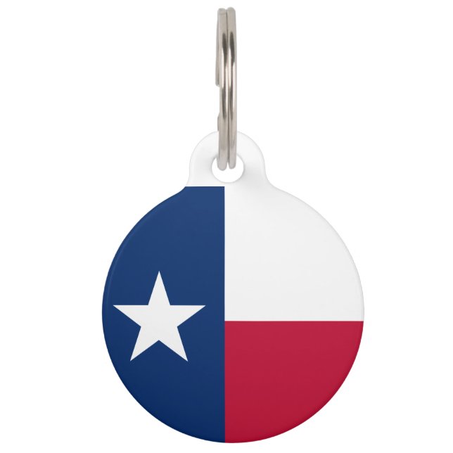 Texas vlag huisdierpenning (Voorkant)