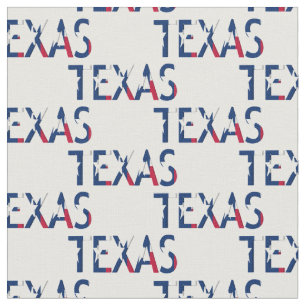 Texas vlag in de Word Texas Stof