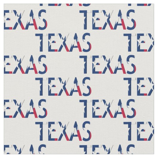 Texas vlag in de Word Texas Stof (Close Up)