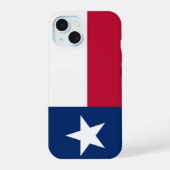Texas Vlag iPhone 15 Case (Achterkant)
