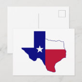 Texas Vlag Kaart (Voorkant / Achterkant)