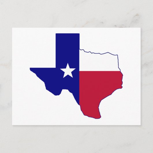 Texas Vlag Kaart (Voorkant)
