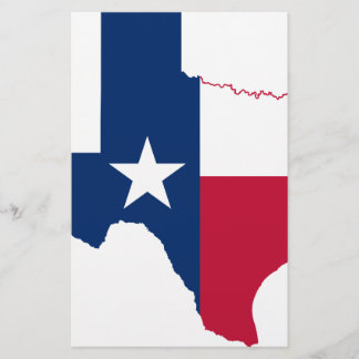Texas vlag-kaart