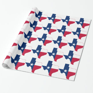 Texas vlag-kaart cadeaupapier