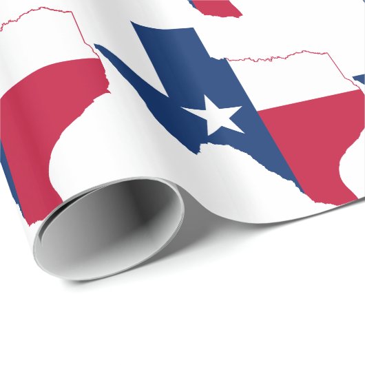 Texas vlag-kaart cadeaupapier (Rol Hoek)