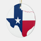Texas vlag-kaart keramisch ornament (Links)