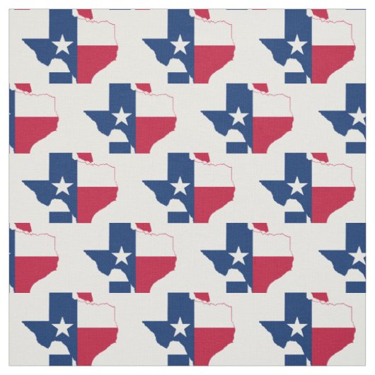 TEXAS Vlag Kaart Omtrek Stof (Swatch)