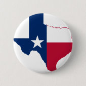 Texas vlag-kaart ronde button 5,7 cm (Voorkant)