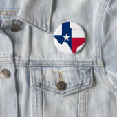 Texas vlag-kaart ronde button 5,7 cm (In situ)