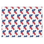 TEXAS Vlag Kaart Stijlvolle Patriottische Geometri Tafelkleed (Voorkant (Horizontaal))