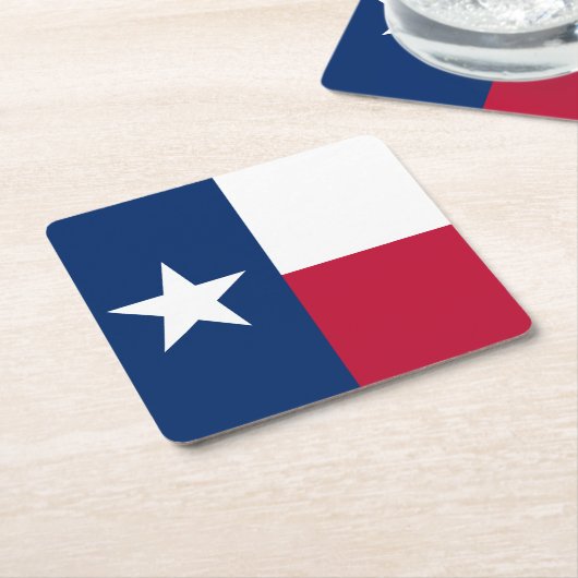 Texas vlag kartonnen onderzetters (Schuin)