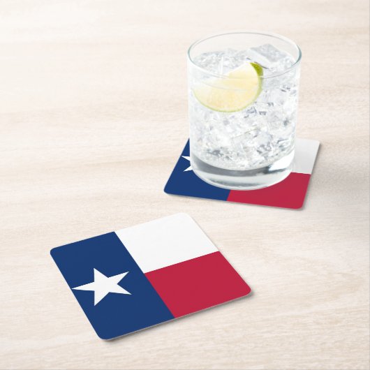 Texas vlag kartonnen onderzetters (Insitu)