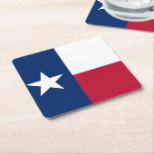 Texas vlag kartonnen onderzetters (Schuin)