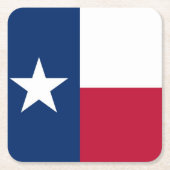 Texas vlag kartonnen onderzetters (Voorkant)