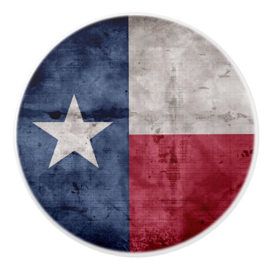 Texas-vlag Keramische Knop (Voorkant)