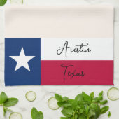 Texas vlag keukenhanddoek (Gevouwen)