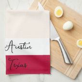 Texas vlag keukenhanddoek (Quarter Fold)