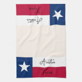 Texas vlag keukenhanddoek (Verticaal)