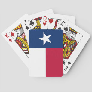 Texas Vlag: Langhoorns, de Texaanse Lone Star-staa Pokerkaarten