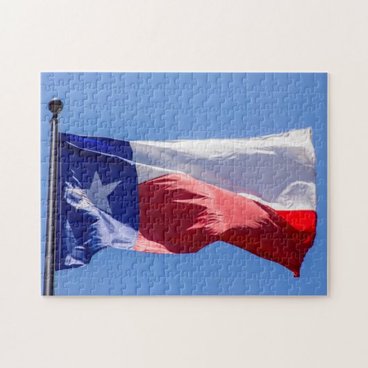Texas Vlag Legpuzzel (Horizontaal)
