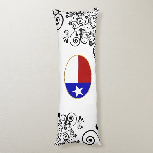 Texas vlag lichaamskussen (Achterkant (Verticaal))