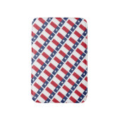 TEXAS VLAG Lone Star State Decoratief Badmat (Voorkant Verticaal)