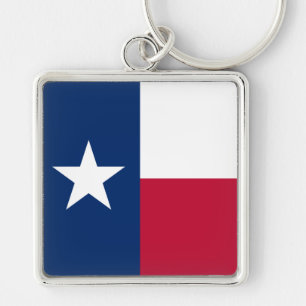 Texas Vlag: Longhorns, de Texaanse Lone Star Staat Sleutelhanger