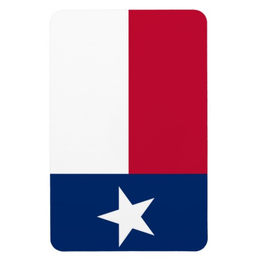 Texas vlag magneet (Verticaal)