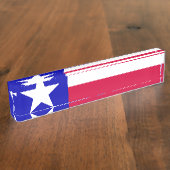 Texas vlag naambordje (Zijkant)
