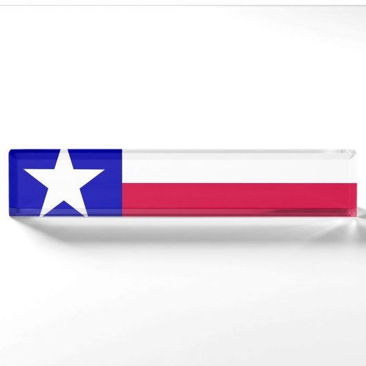 Texas vlag naambordje (Voorkant)
