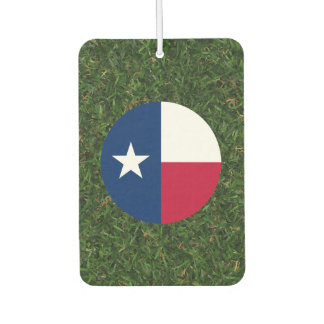 Texas Vlag op gras Luchtverfrisser