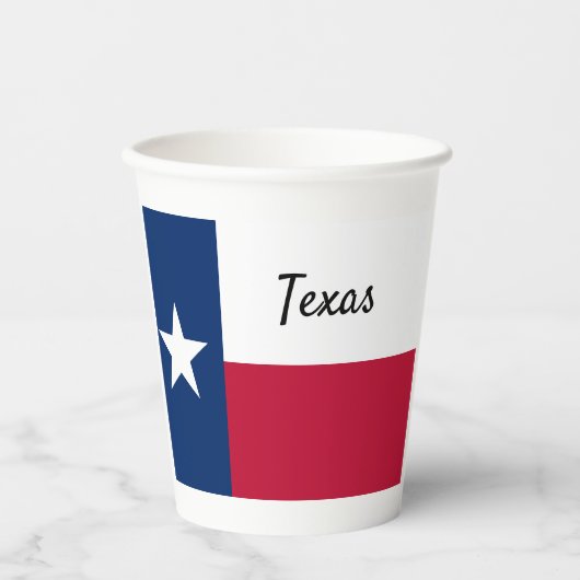 Texas vlag Papieren beker (Voorkant)