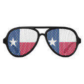 Texas vlag partij tinten | Texaanse kostuumbril Aviator Zonnebril (Voorkant)