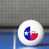 Texas vlag pingpongbal (Net)