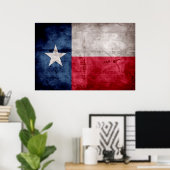  Texas-vlag Poster (Thuiskantoor)