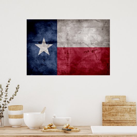 Texas-vlag Poster (Keuken)