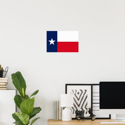TEXAS-vlag - Poster (Thuiskantoor)