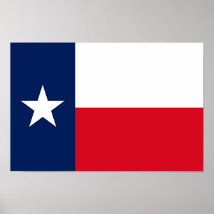 TEXAS-vlag - Poster