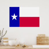 Texas-vlag Poster (Keuken)