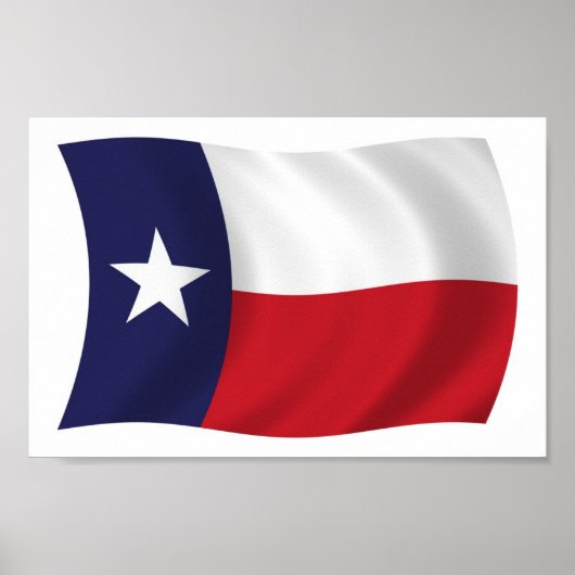 Texas Vlag Poster Print (Voorkant)