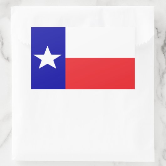 Texas vlag rechthoekige sticker (Tas)