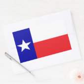 Texas vlag rechthoekige sticker (Envelop)