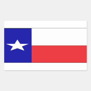 Texas vlag rechthoekige sticker