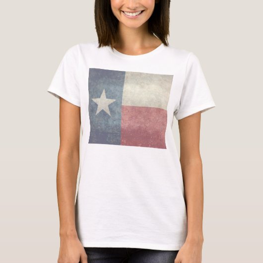 Texas vlag  retro-achtige top (Voorkant)